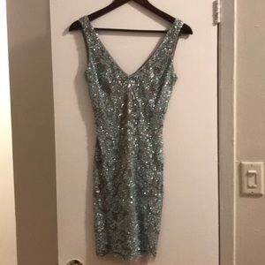 Aidan Mattox sequence party dress